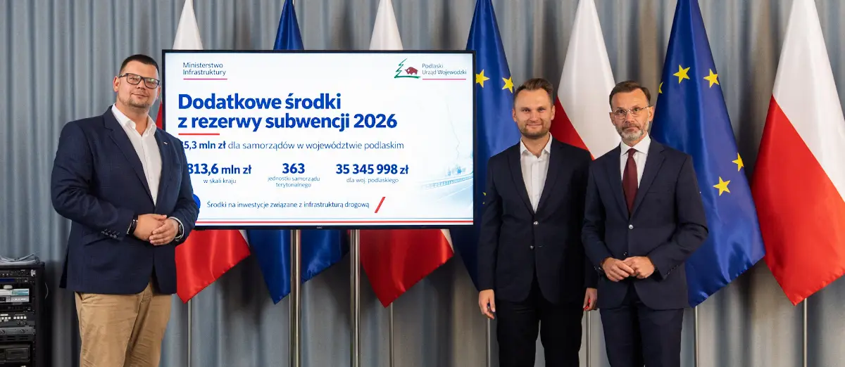 Dofinansowanie na przebudowę białostockich dróg