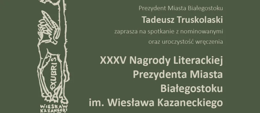 Finał XXXV edycji Nagrody Literackiej