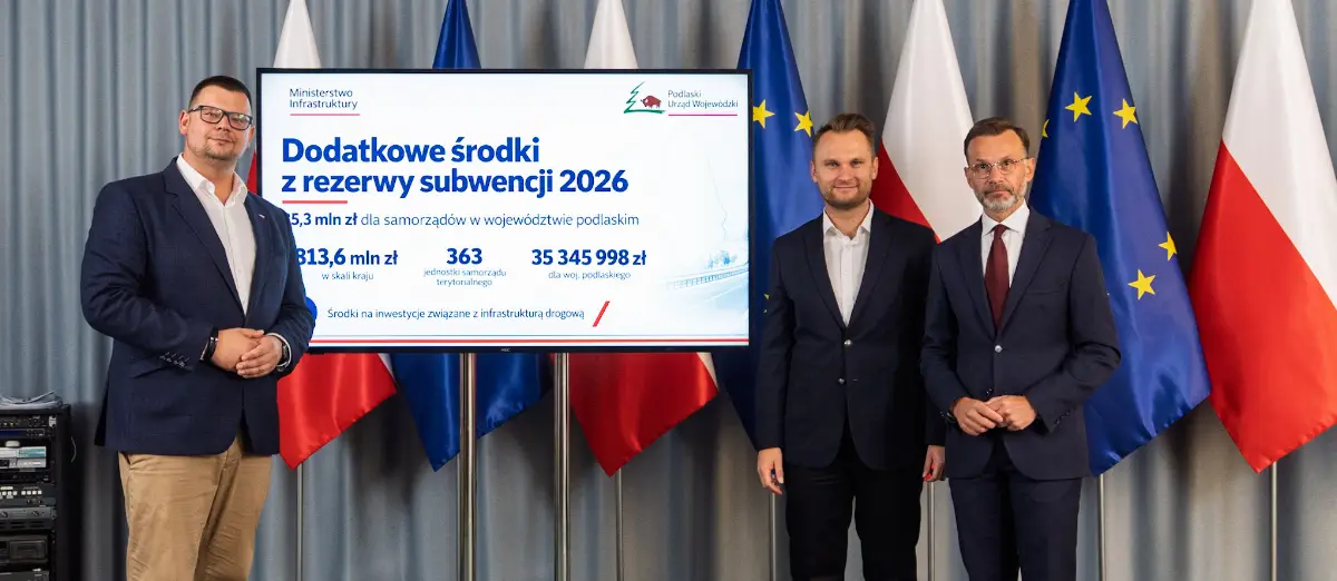 Białystok z prawie 4,4 mln zł na modernizację dróg