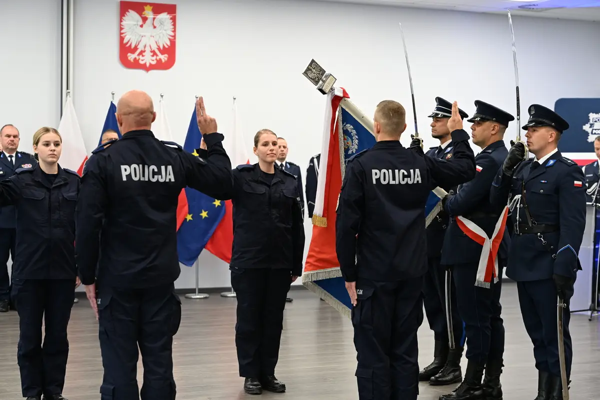 Nowi funkcjonariusze w Podlaskiej Policji