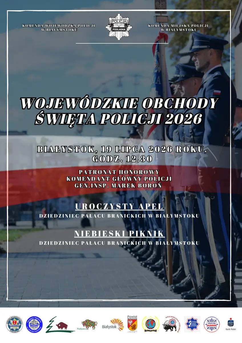 Wojewódzkie Obchody Święta Policji 2026 w Białymstoku